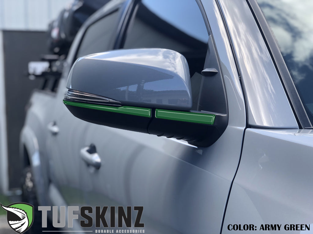 Side Mirror Accent Trim Overlays Fits 2016-2023 Toyota Tacoma