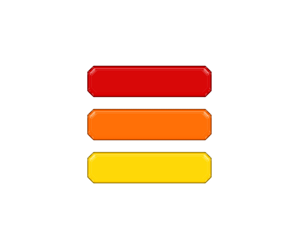 TRI-Color Grille Accent Overlays Fits 2016-2023 Toyota Tacoma TRD Pro Grille