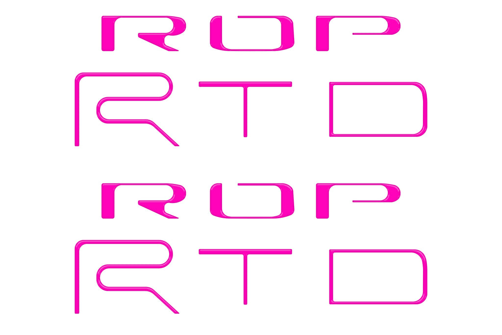 Bed Side Letter Inserts Fits 2022-2023 Toyota Tacoma TRD Pro