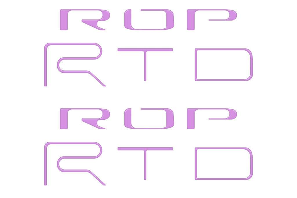 Bed Side Letter Inserts Fits 2022-2023 Toyota Tacoma TRD Pro