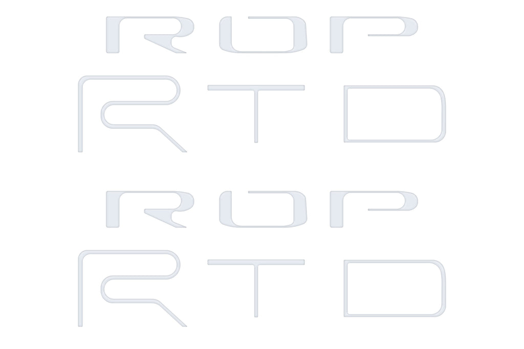 Bed Side Letter Inserts Fits 2022-2023 Toyota Tacoma TRD Pro