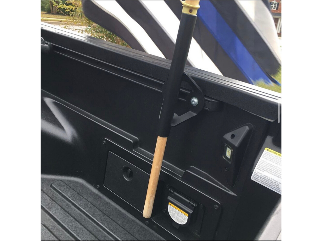 Flag pole mount for truck deals