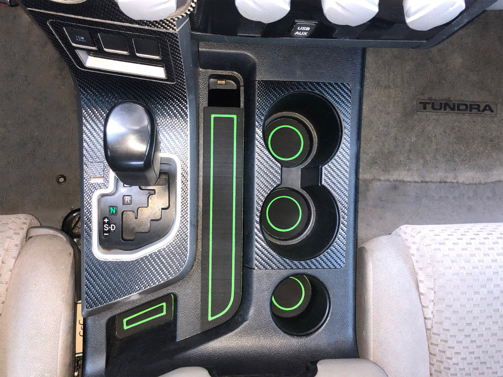 Bucket Seats Interior Cup Holder Foam Inserts Fits 2007-2013 Toyota Tundra