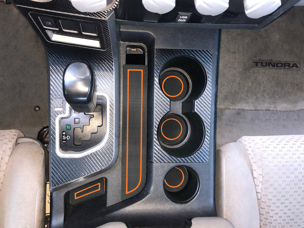 Bucket Seats Interior Cup Holder Foam Inserts Fits 2007-2013 Toyota Tundra