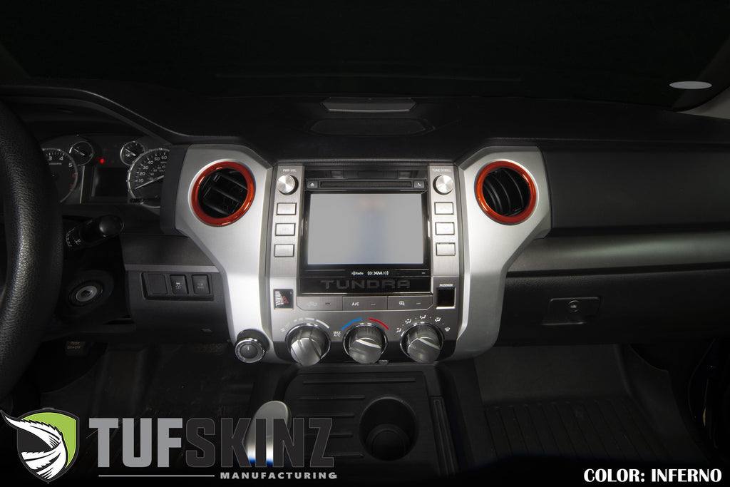 AC Vent Rings Accent Trim Fits 2014-2021 Toyota Tundra