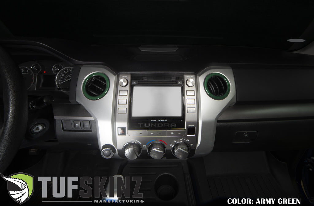 AC Vent Rings Accent Trim Fits 2014-2021 Toyota Tundra