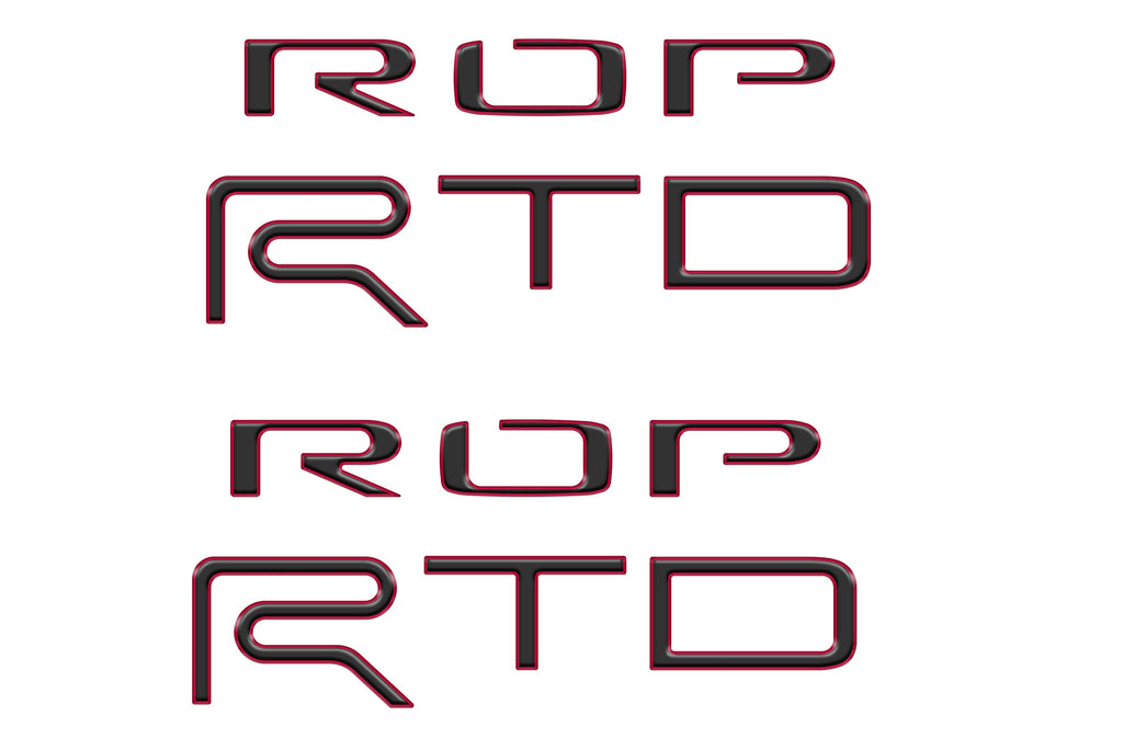 Bed Side Letter Inserts Fits 2015-2021 Toyota Tundra TRD Pro