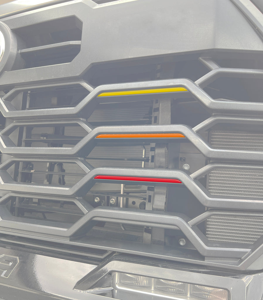 TRD Grille TRI-Color Line Inserts Fits 2022-2024 Toyota Tundra