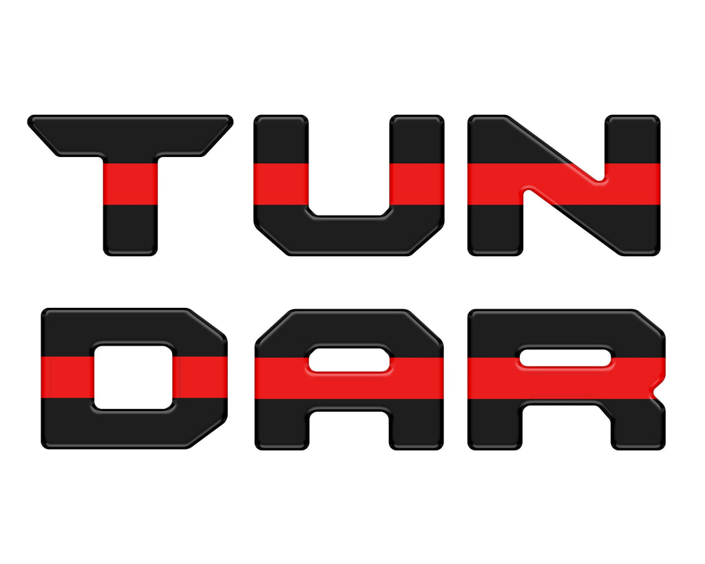 Bed Rail Tailgate Letter Overlays Fits 2022-2026 Toyota Tundra