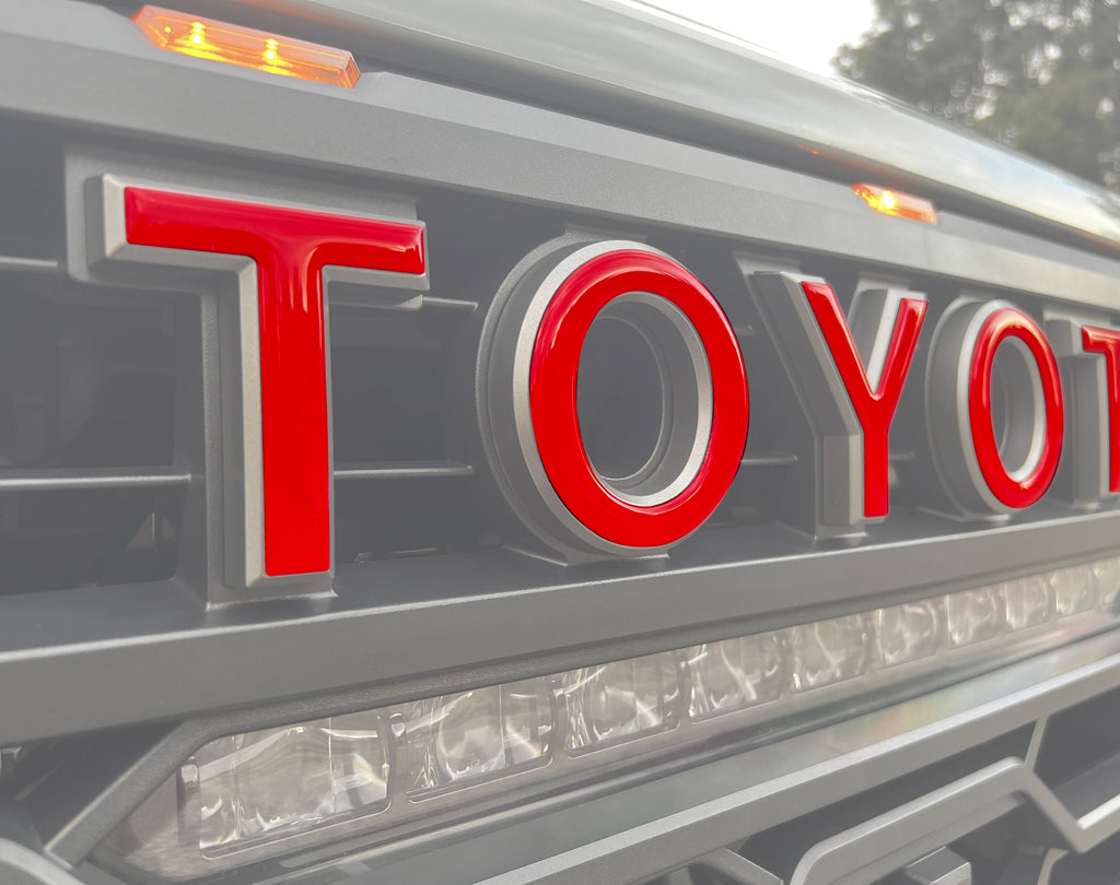 TRD Pro Grille Letter Overlays Fits 2022-2024 Toyota Tundra