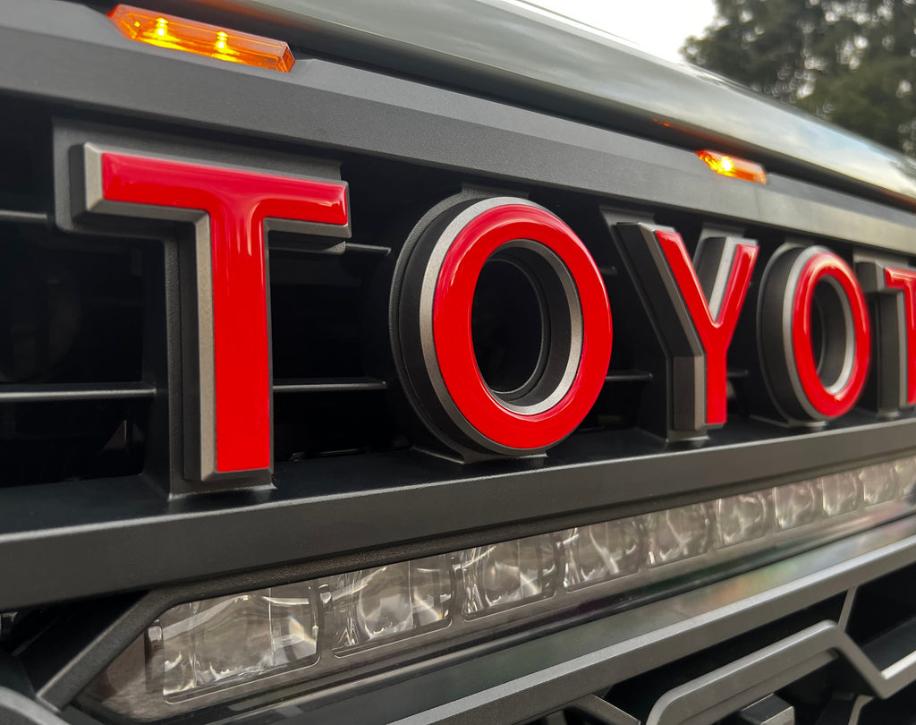 TRD Pro Grille Letter Overlays Fits 2022-2024 Toyota Tundra