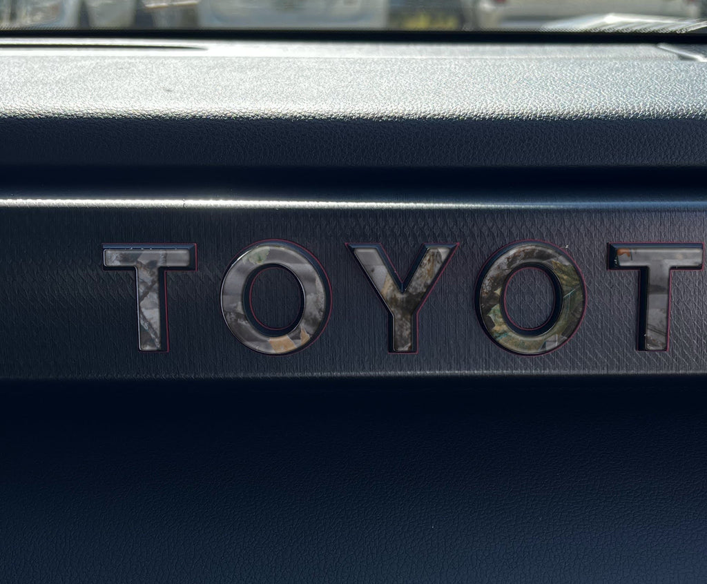 TRD Pro Glovebox Letter Overlays Fits 2022-2023 Toyota Tundra