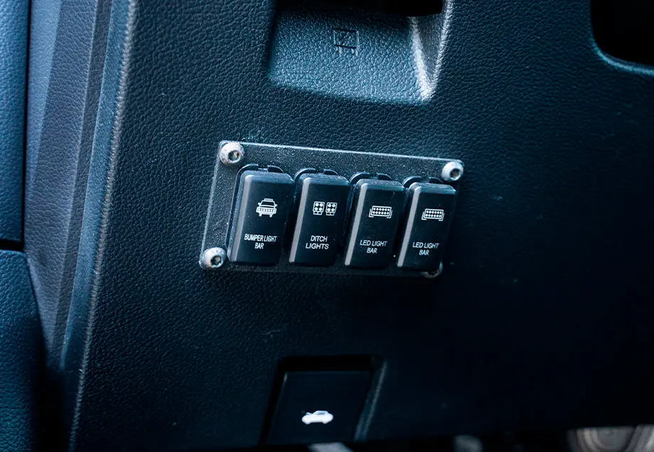 Ra Ranger Rear Switch Panel 2019-2022 Ford Ranger Switch Panel (4) - Cali Raised LED
