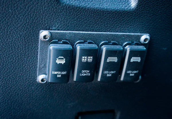 Ra Ranger Rear Switch Panel 2019-2022 Ford Ranger Switch Panel (4) – Cali Raised LED